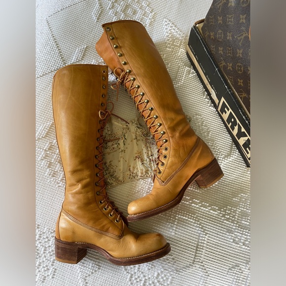 FRYE | Black Label Lace Up Campus Boots SOLD - Picture 8 of 8